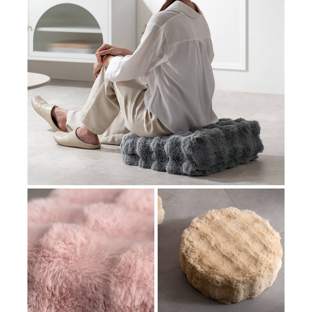 ふわとろリビングクッション フール CN-120 グレー メーカー直送 ▼返品・キャンセル不可【他商品との同時購入不可】