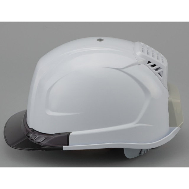 トーヨーセーフティ 送風機内蔵ヘルメット WindyHelmt スモーク 【直送品】 返品・キャンセル・他商品と同時購入は不可