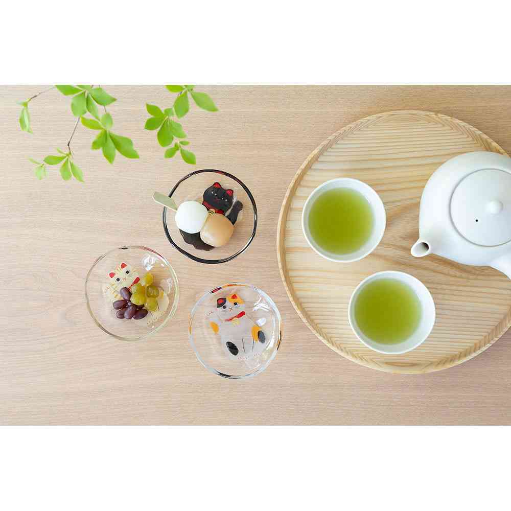 アデリア めでたmono 招き猫 豆皿 ミケ