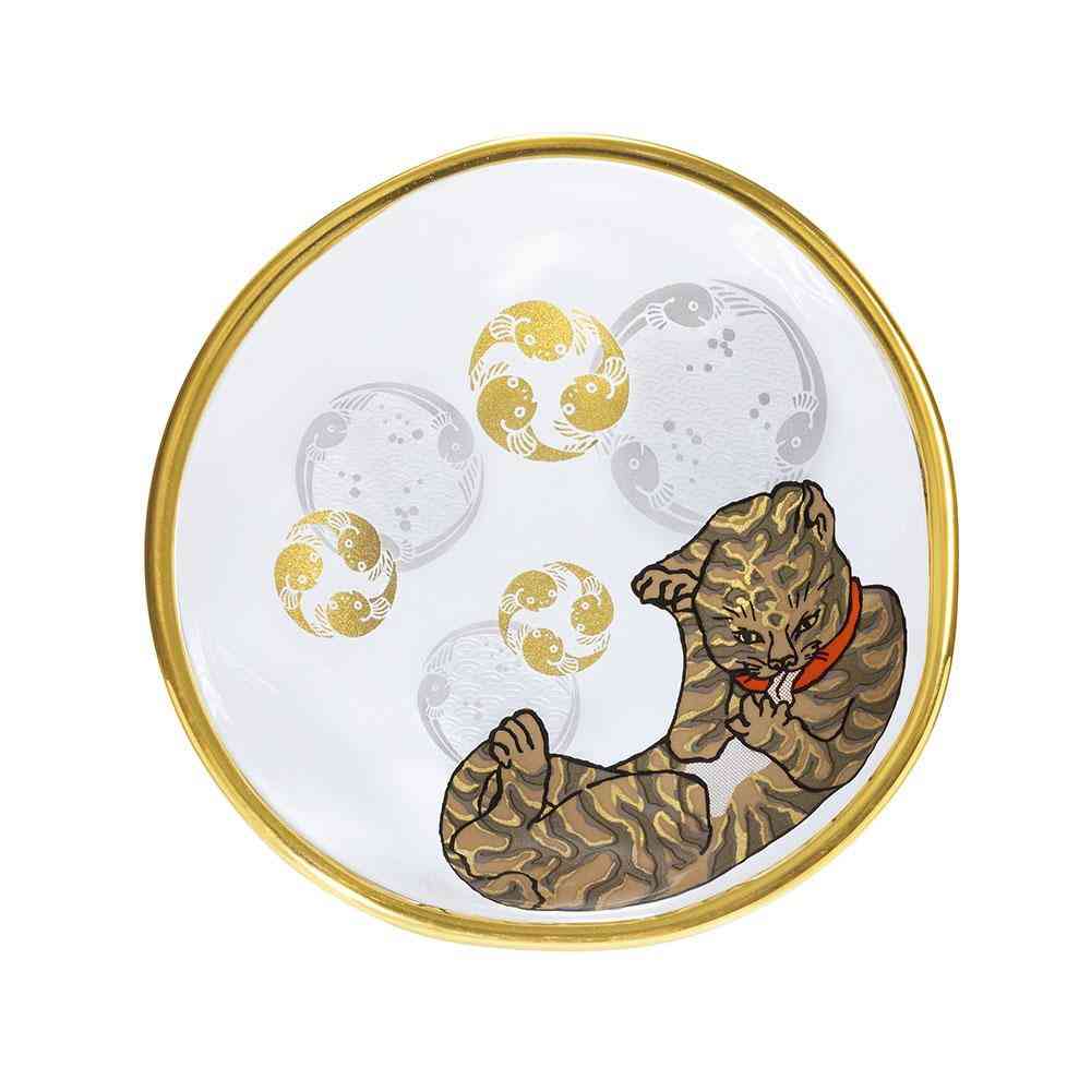 アデリア プレミアムニッポンテイスト 盃&豆皿セット トラ 90ml盃1個×豆皿1枚