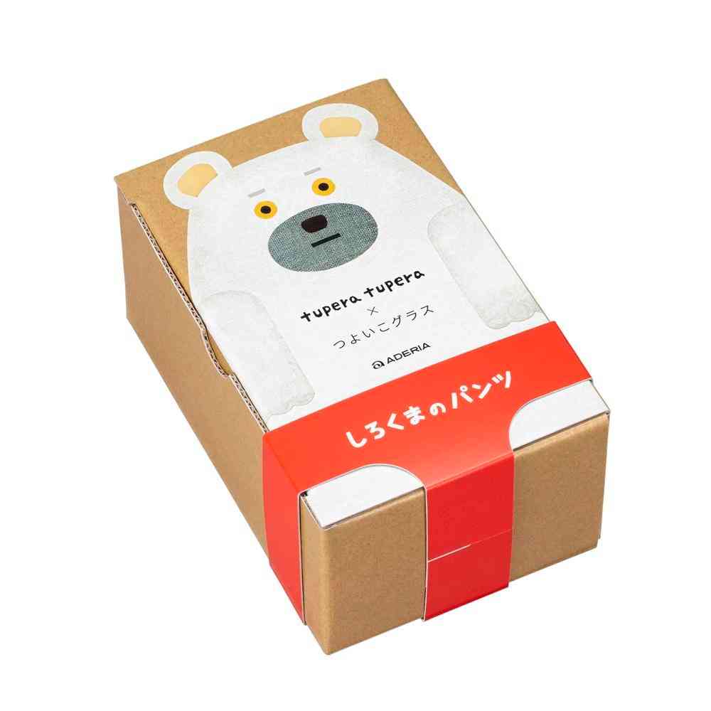 アデリア つよいこグラス S&Mセット しろくまのパンツ 130ml×1個、185ml×1個