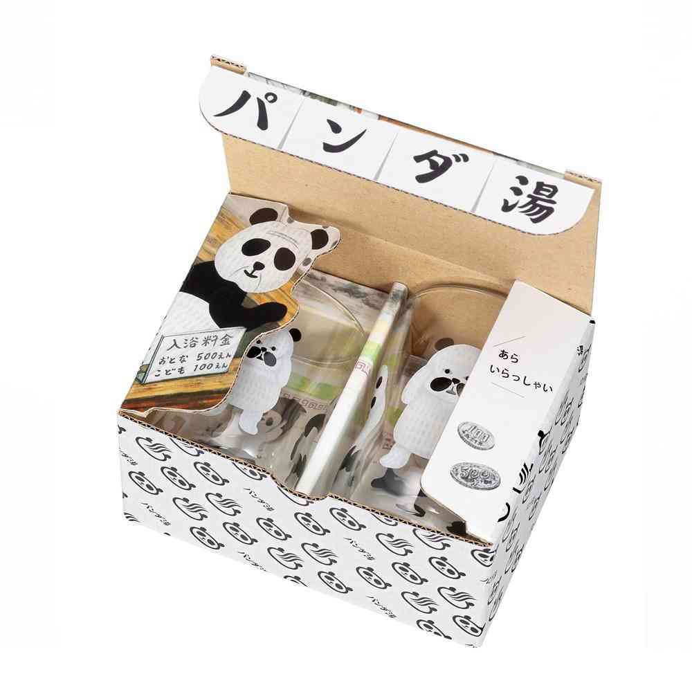 アデリア つよいこグラス S&Mセット パンダ銭湯 130ml×1個、185ml×1個