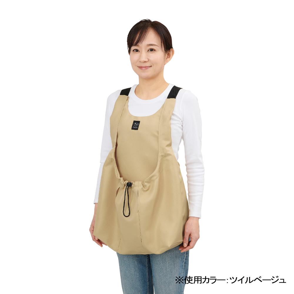 猫用爪切りお助けエプロン ツイルベージュ メーカー直送 ▼返品・キャンセル不可【他商品との同時購入不可】