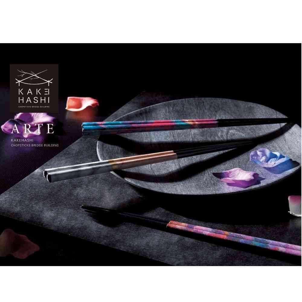 イシダ 箸 カラーミックス バイオレット 23cm 1膳 バイオレット