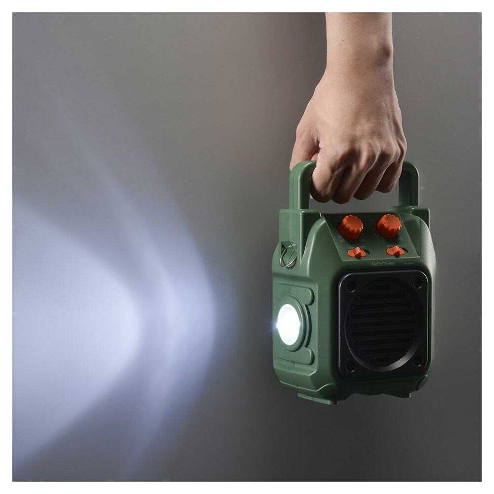 オーム電機 山策ラジオ 1台 グリーン