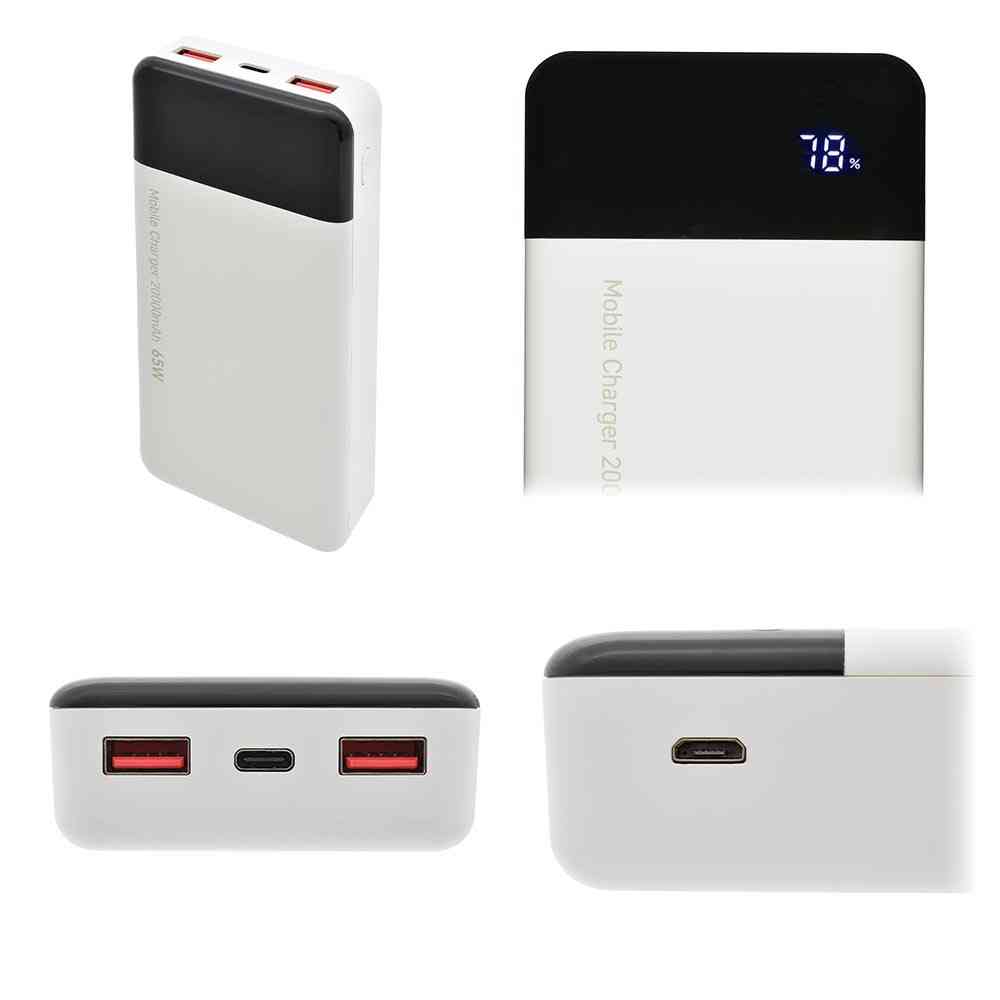 オーム電機 モバイルチャージャー 20000mAh ホワイト