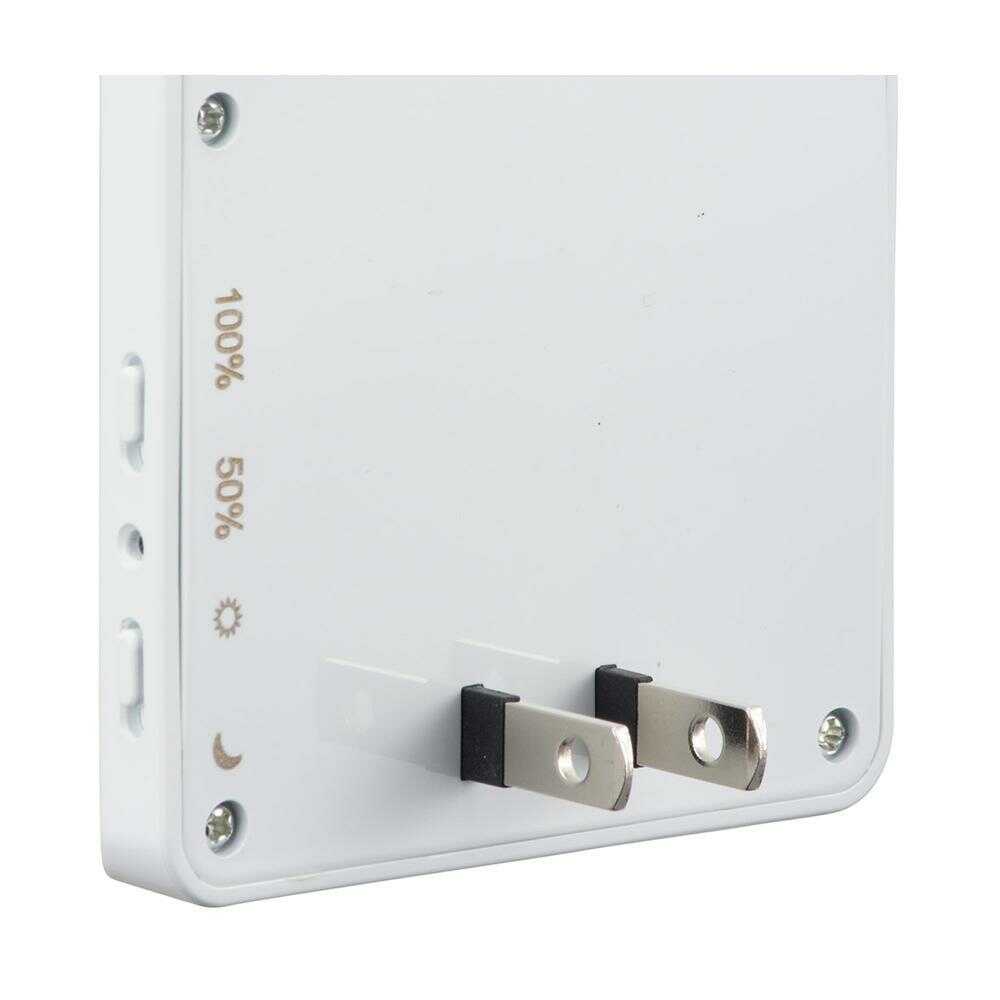 オーム電機 LEDナイトライト 明暗センサー 電球色 ホワイト