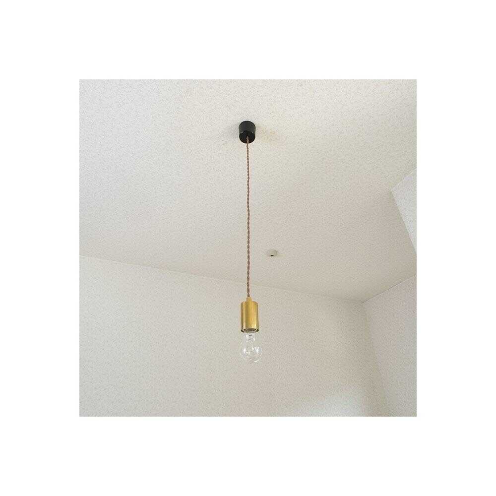 オーム電機 ペンダントソケットライト タイプA 真鍮TypeA