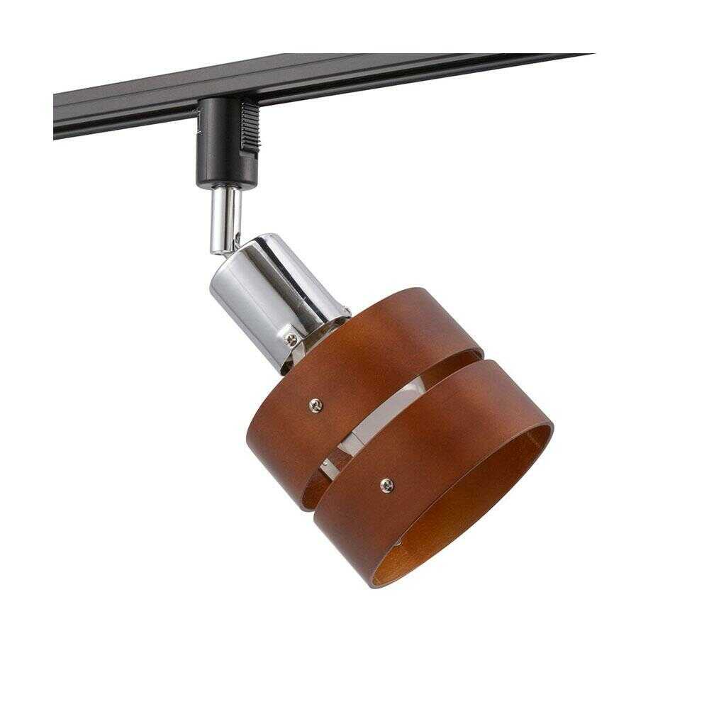 オーム電機 レールライト ライティングダクト用 E26口金 ダークブラウン