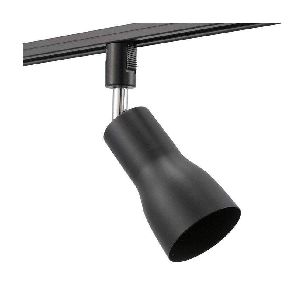 オーム電機 レールライト ライティングダクト用 E26口金 ブラック