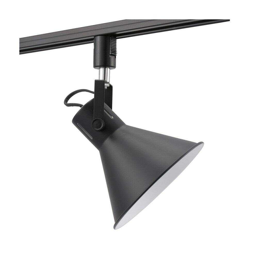 オーム電機 レールライト ライティングダクト用 E26口金 ブラック