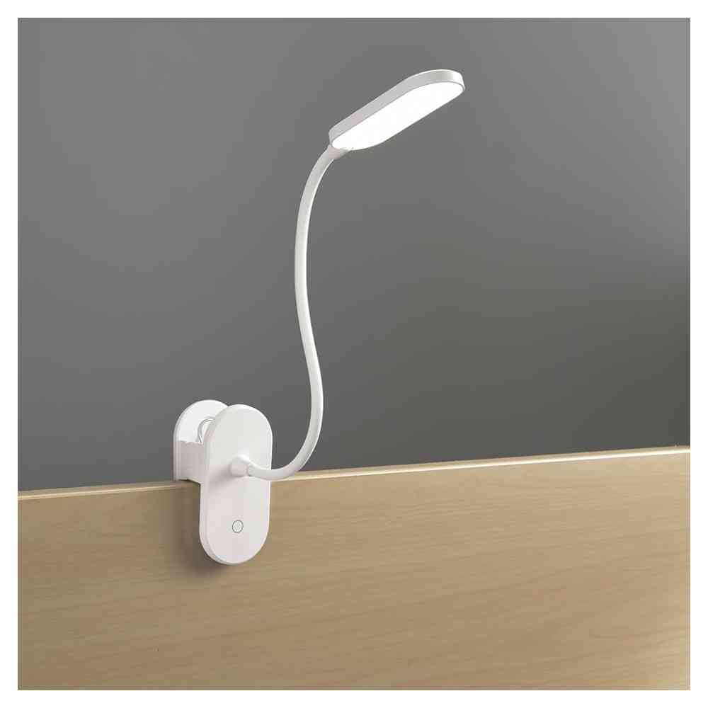 オーム電機 充電式LEDクリップライト 昼白色 ホワイト