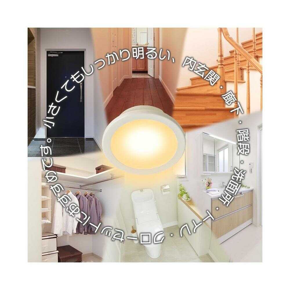 オーム電機 LEDミニシーリングライト 100形 電球色 ホワイト