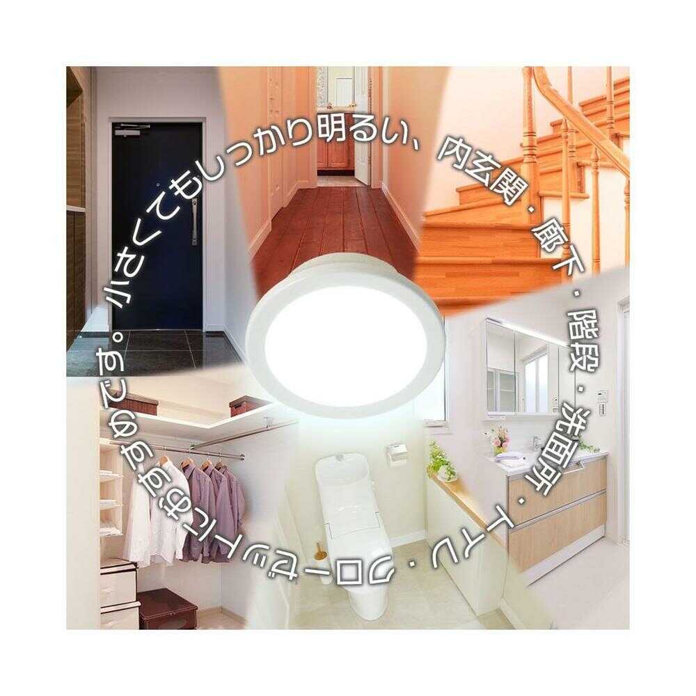 オーム電機 LEDミニシーリングライト 100形 昼光色 ホワイト