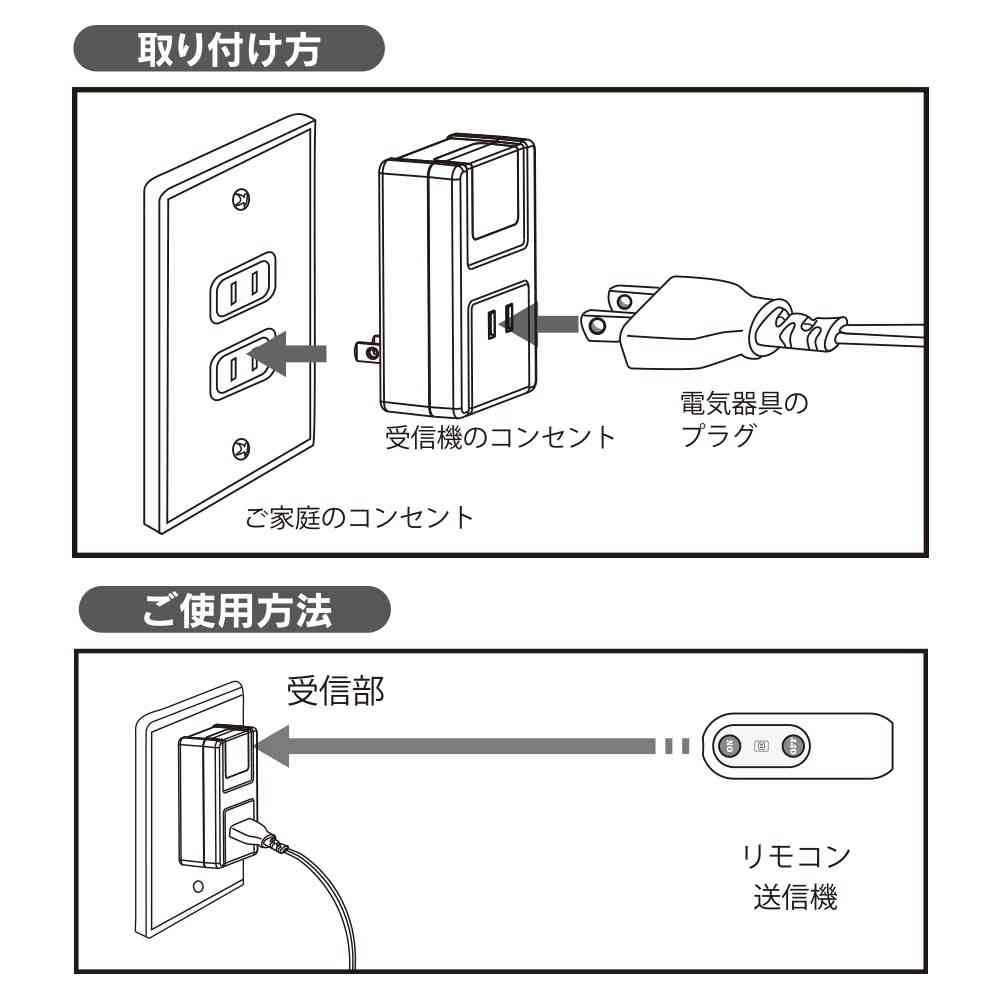 オーム電機 リモコンコンセント 電気器具専用 1個 ホワイト