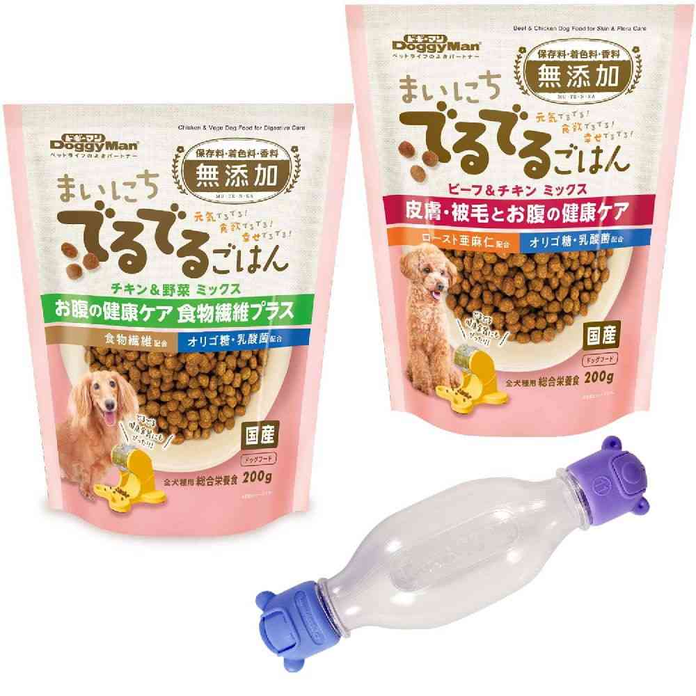ドギーマン わんこのでるでるボトル フードセット