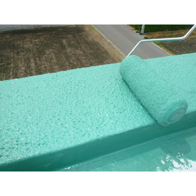 ニッぺ 水性ベランダ・屋上床用防水遮熱塗料 3Kg クールグリーン 【直送品】 返品・キャンセル・他商品と同時購入は不可