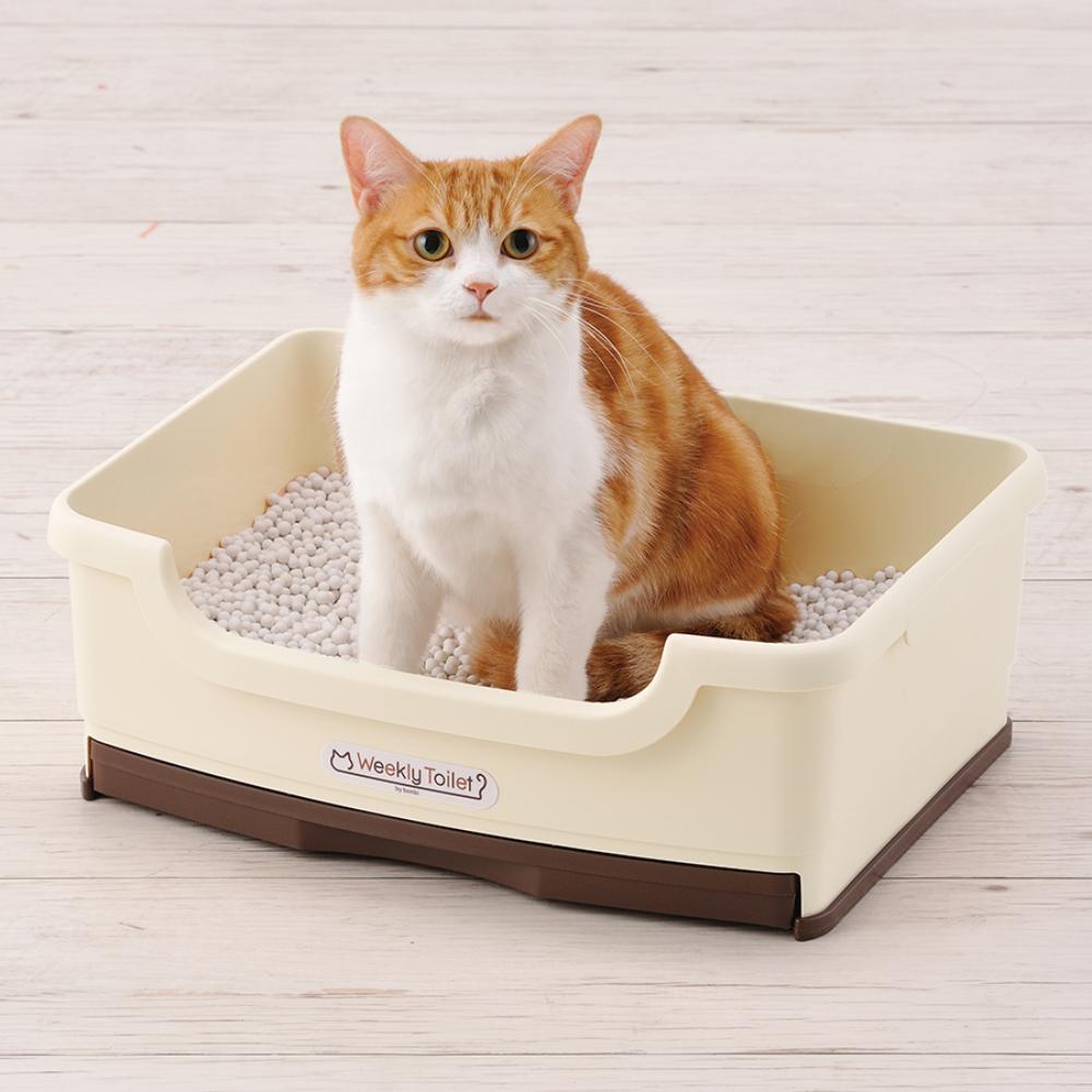 ウィークリートイレ しつける3点セット オフホワイト メーカー直送▼返品・キャンセル不可【他商品との同時購入不可】