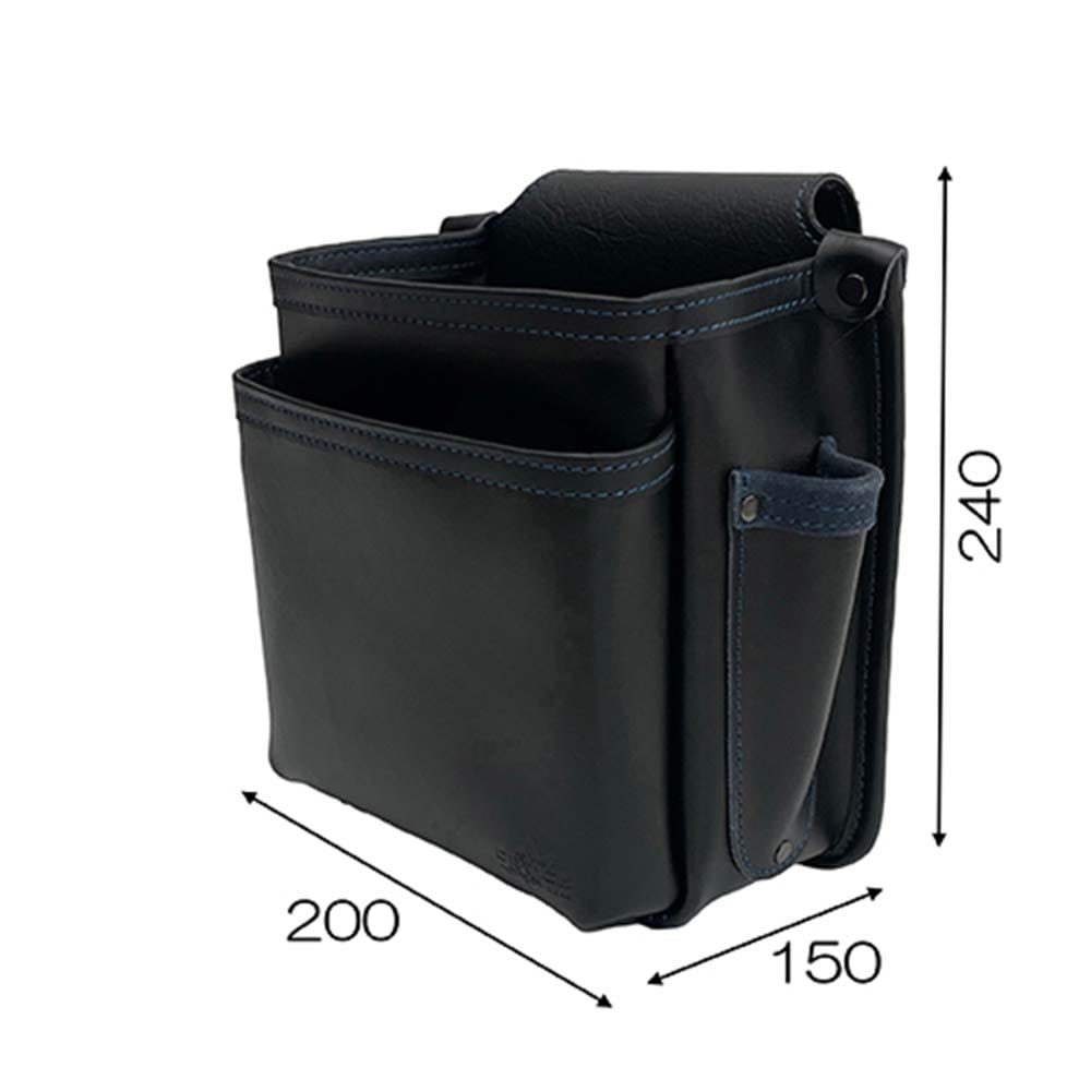 本革腰袋2段 DVC-KZ24 メーカー直送 ▼返品・キャンセル不可【他商品との同時購入不可】