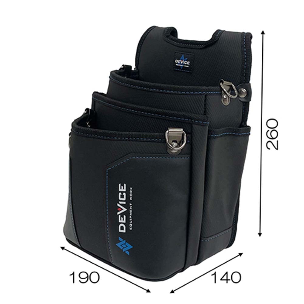 腰袋 3段 DVC-JY8 メーカー直送 ▼返品・キャンセル不可【他商品との同時購入不可】