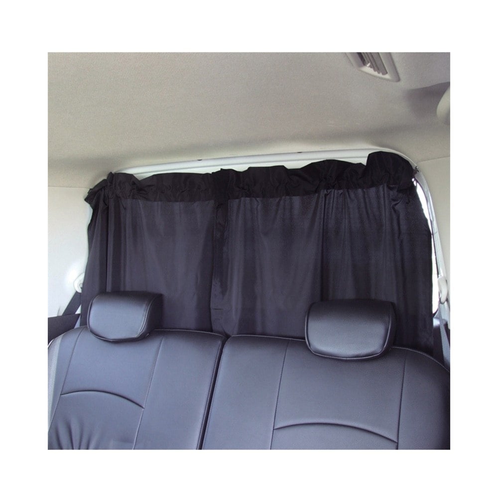 槌屋ヤック どこでもカーテン2ブラック LS136