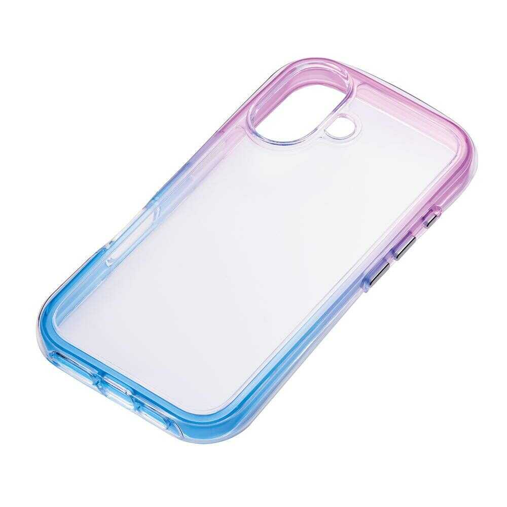 サンクレスト iPhone16 AIR SHOCK MAXケース パープル×ブルー i38FiJA03 パープル×ブルー