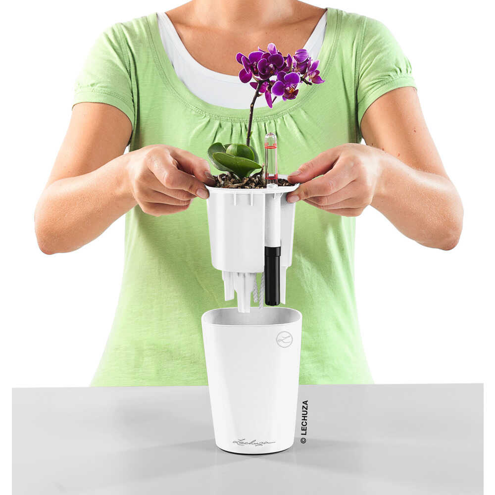 Lechuza 底面給水プランター デルティーニ 土容量1.2L 【直送品】 返品・キャンセル・他商品と同時購入は不可