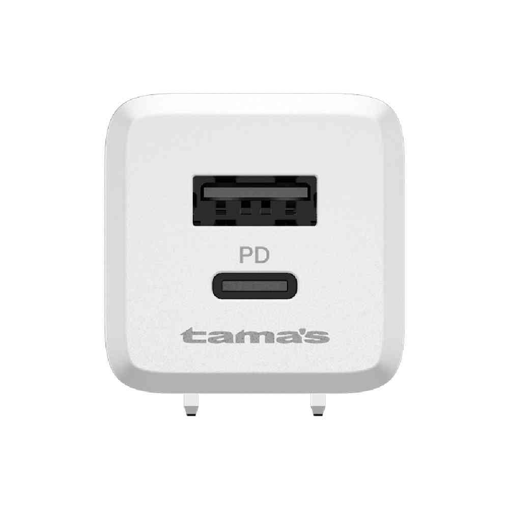 多摩電子工業 PD対応 コンセントチャージャー 20W C+A C to Cケーブル付 AAP156UCCC10W ホワイト