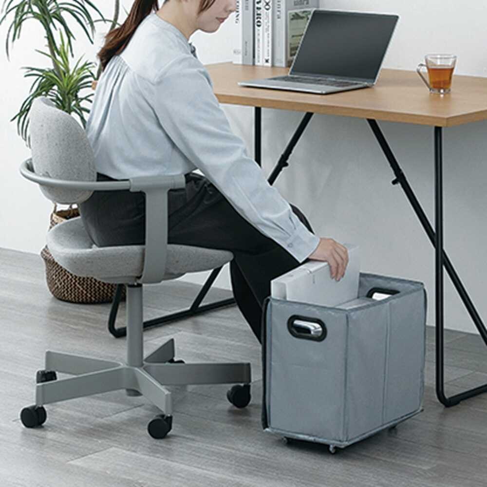 アスカ NWG01 荷物収納ワゴン M グレー