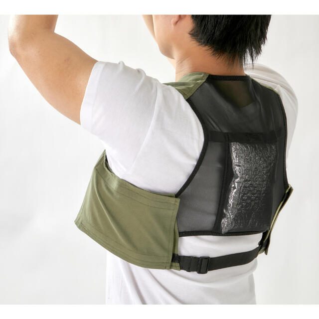 TRUSCO アイシングベスト 前面コットンタイプ 保冷剤3個セット 【直送品】 返品・キャンセル・他商品と同時購入は不可