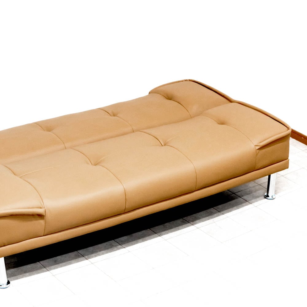 シンプルデザインソファーベッド SB-AB-LBR メーカー直送 ▼返品・キャンセル不可【他商品との同時購入不可】