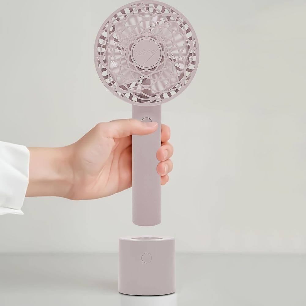 トレードワン WINSY USB充電式オートスイングファン フラワータイプ ピンク