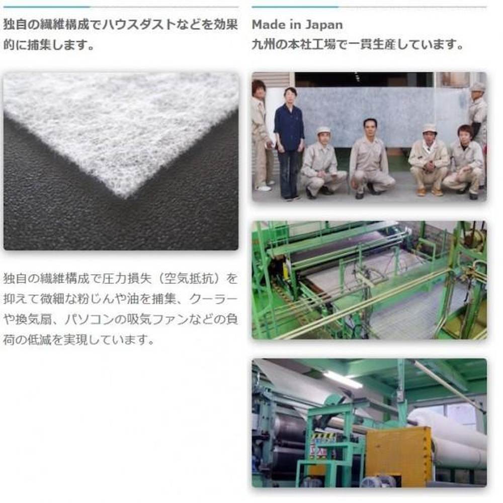 エコフレギュラー フィルターロール巻き 幅60cm×厚み2mm×50m巻 【直送品】 返品・キャンセル・他商品と同時購入は不可