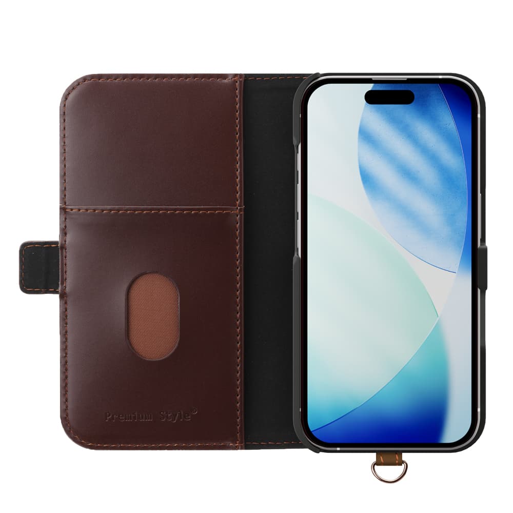 PGA iPhone Air用 フリップカバー ブラック 95g