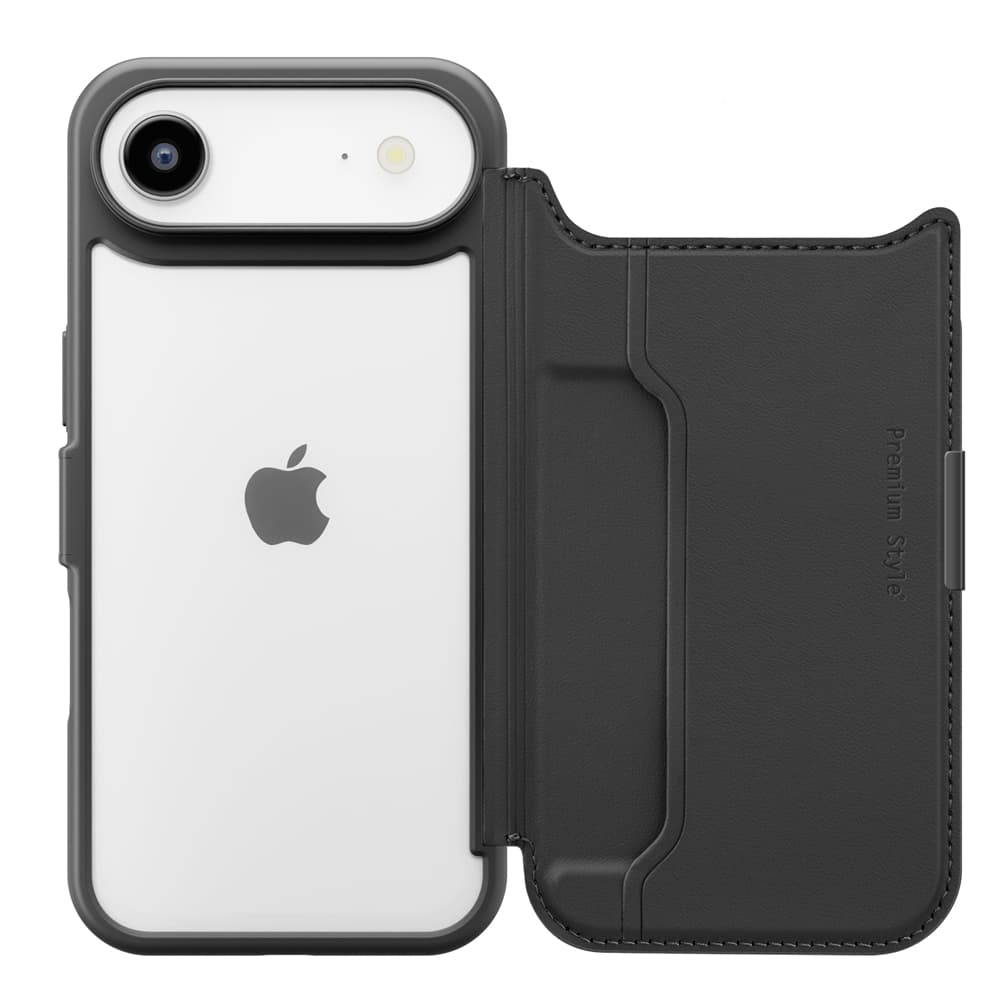 PGA iPhone Air用 バックフリップケース ブラック 80g
