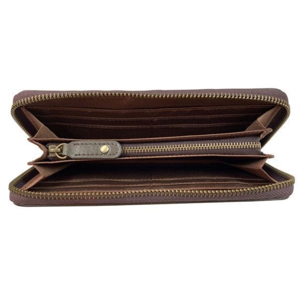 スヌーピーLC フェイスラウンド束入 ブラウン SN0088 メーカー直送 ▼返品・キャンセル不可【他商品との同時購入不可】