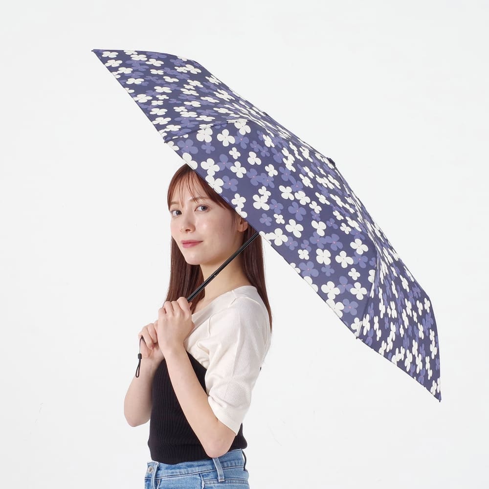 折りたたみ傘 1798NV ハンナ カーボン軽量ミニ55 メーカー直送 ▼返品・キャンセル不可【他商品との同時購入不可】