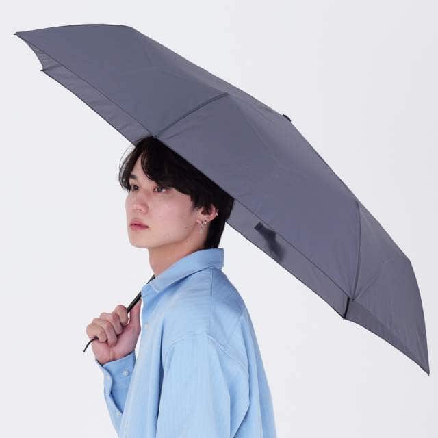 形状記憶 BIGサイズ 晴雨兼用日傘 折畳傘 メモリラ 軽量60cm NV 【直送品】 返品・キャンセル・他商品と同時購入は不可