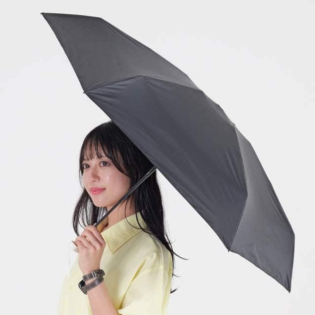 一級遮光 晴雨兼用日傘 折畳傘 ソラニミニマム 軽量50cm BK 【直送品】 返品・キャンセル・他商品と同時購入は不可