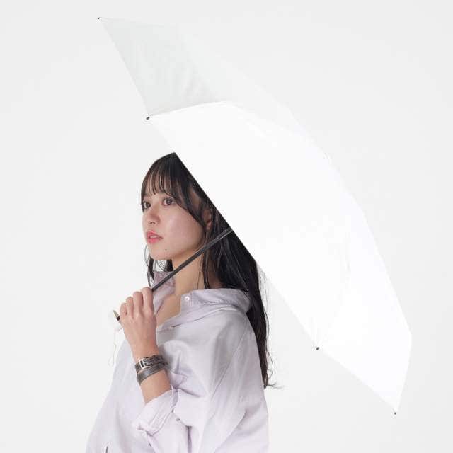 一級遮光 晴雨兼用日傘 折畳傘 ソラニミニマム 軽量50cm オフWHT 【直送品】 返品・キャンセル・他商品と同時購入は不可
