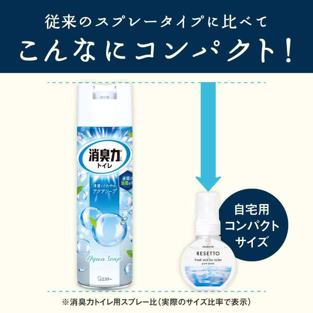 エステー 消臭力 トイレのフレッシュミスト RESETTO フローラルハグ 本体 60mL