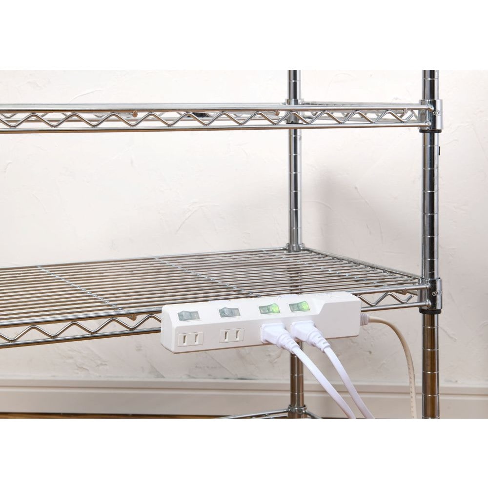 エルパ ELPA 耐雷スイッチ付タップ 4個口3M WLK-43S(W)