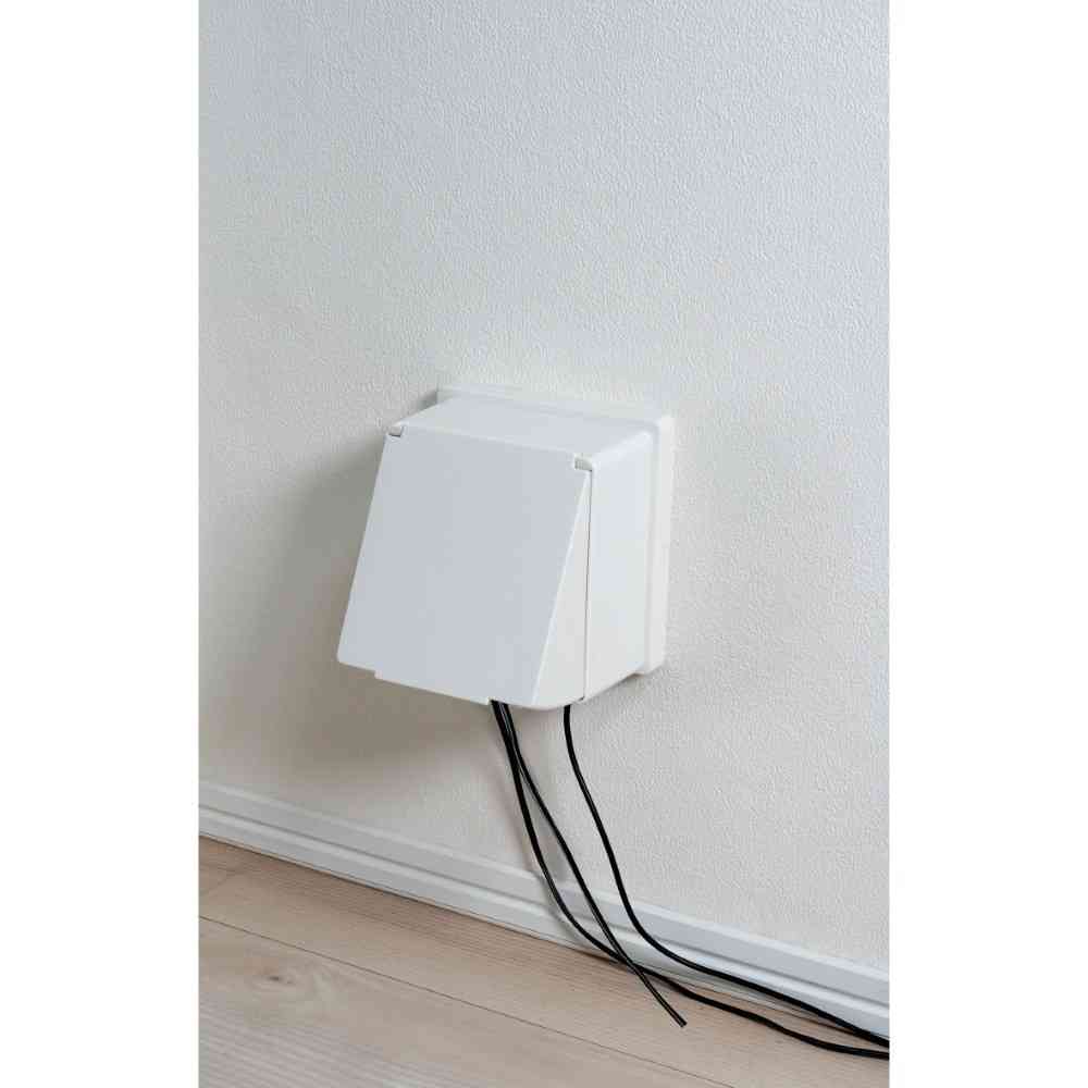 エルパ ELPA 拡張コンセントカバー2連 AN-C02B(W)