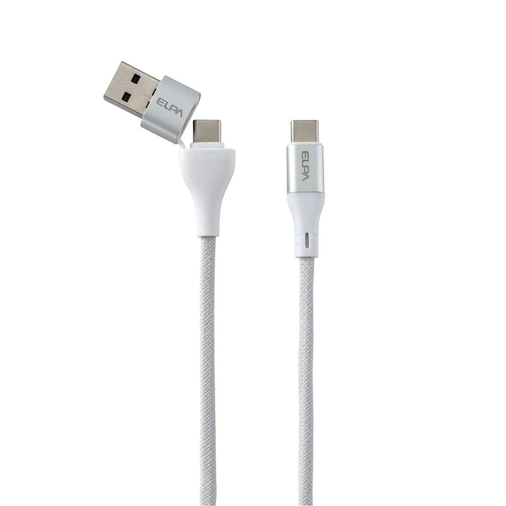 エルパ ELPA マグネットUSBケーブル ラウンド A&CtoC MCA-ACC1060