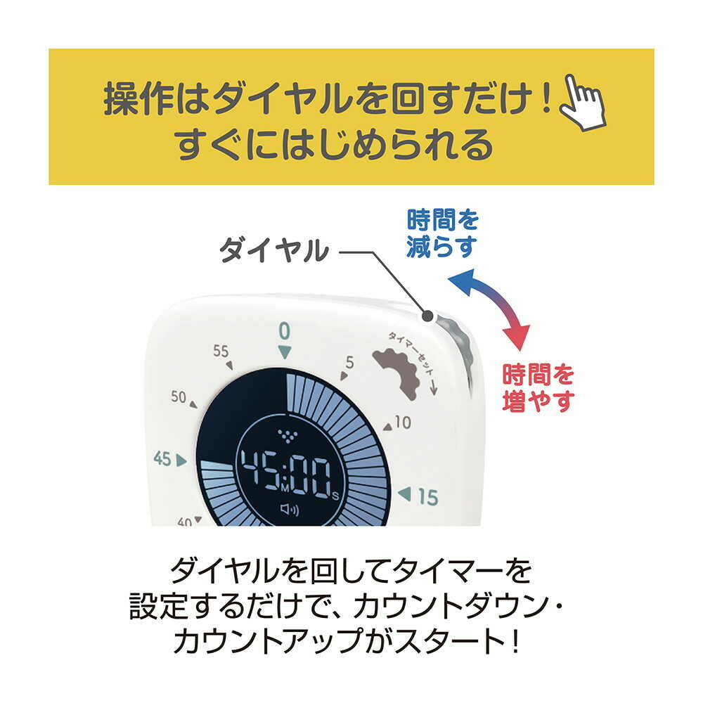 クツワ ミラガク デジクル タイマー 82g