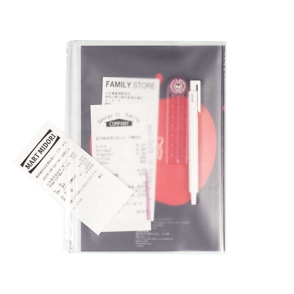 ミドリ 家計簿<A5>月間 かんたん リンゴ柄 1冊