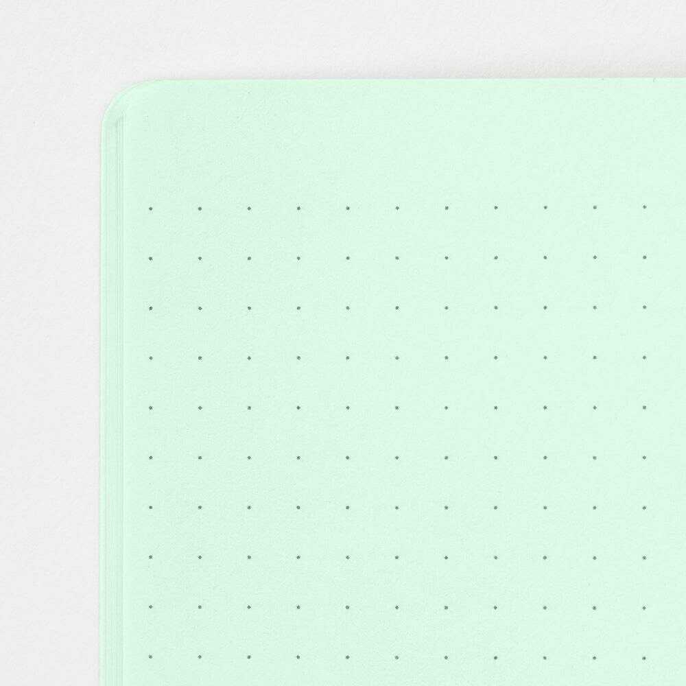 ミドリ ノート<A5> カラー ドット方眼 緑 1冊 緑