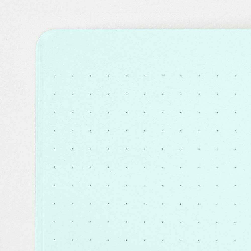 ミドリ ノート<A5> カラー ドット方眼 青 1冊 青