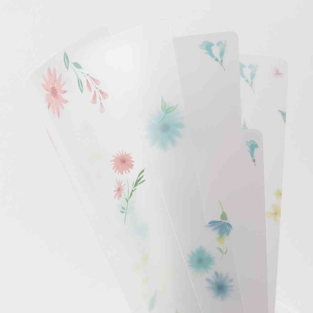 ミドリ 3ポケットクリアホルダー<A5> 花柄B 1個