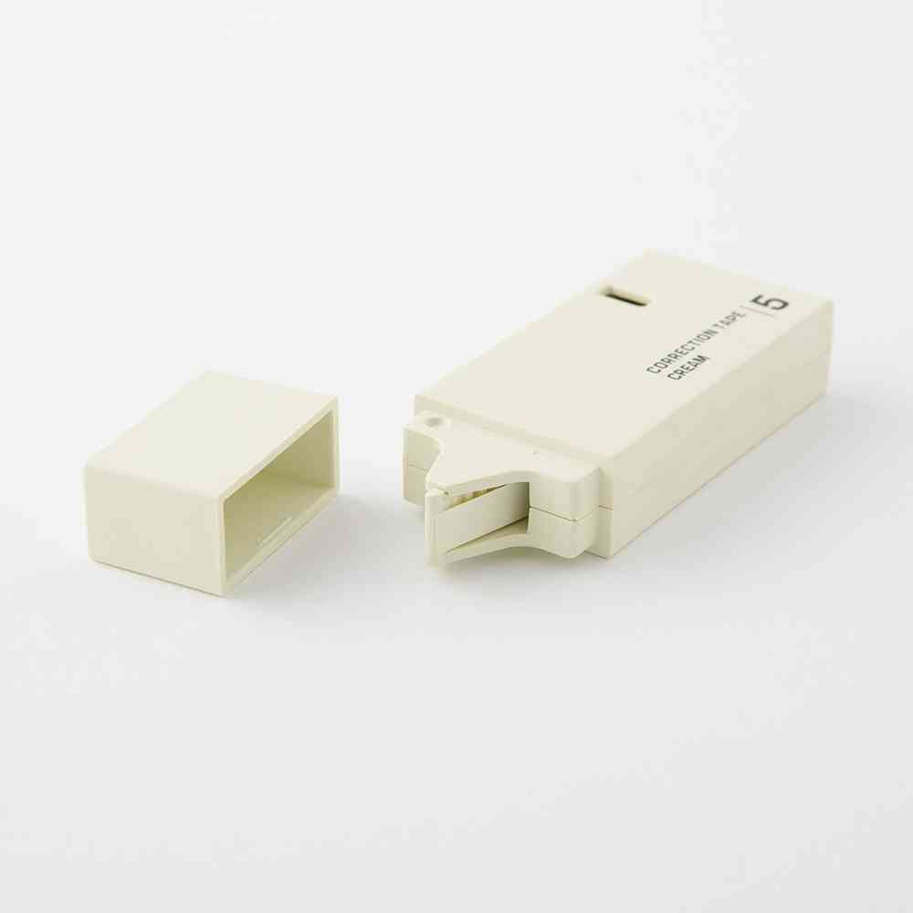 ミドリ 紙製修正テープ<5mm> クリーム 1個